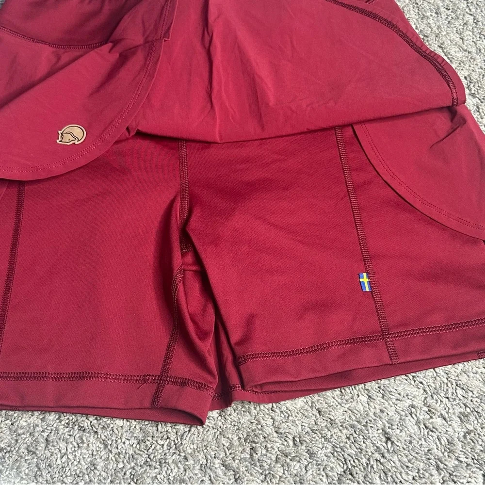Fjällräven Abisko Midsummer Skort EU 36 US 27 28 4 6 maroon athletic Gorpcore - Picture 9 of 16